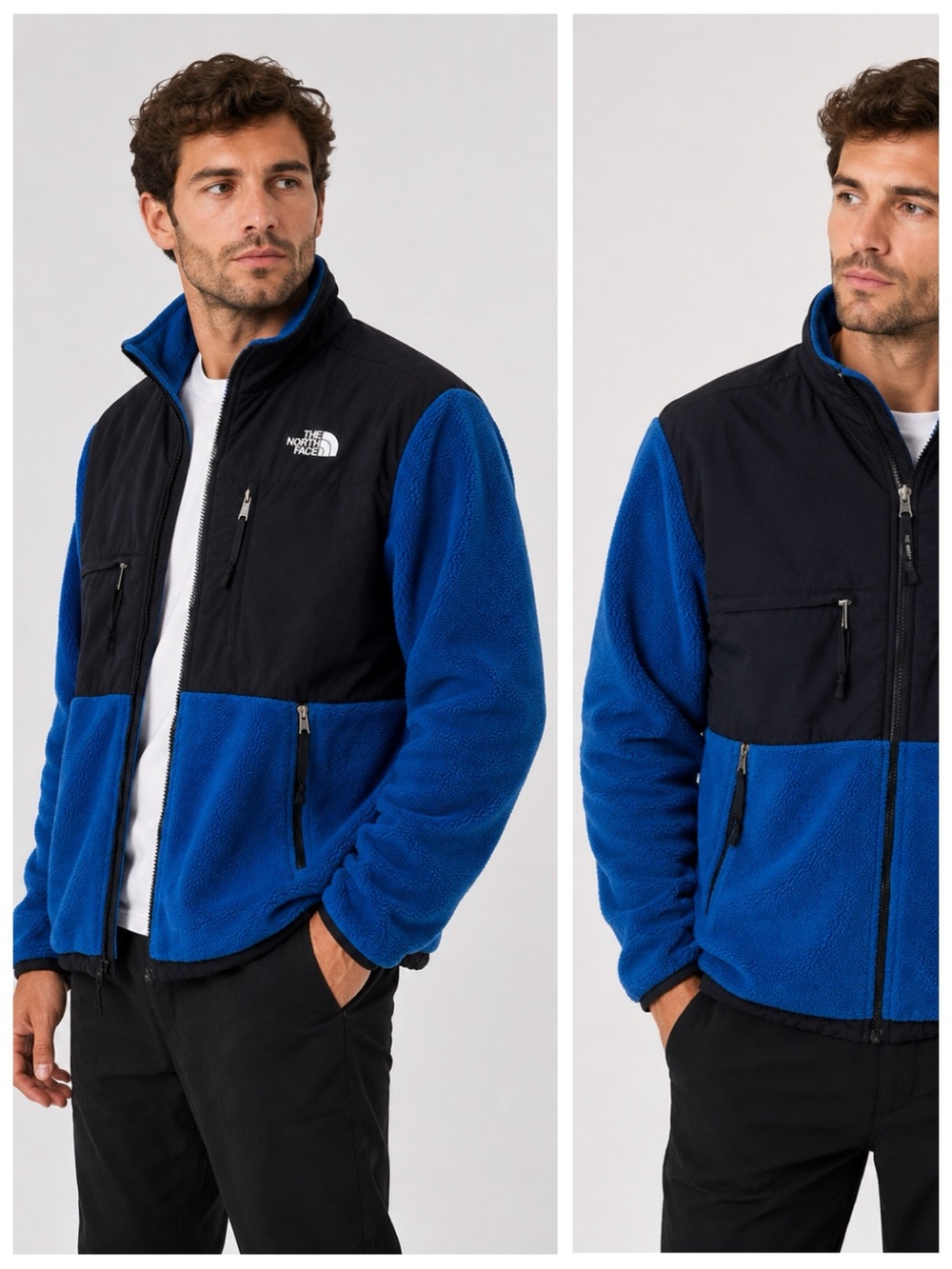 The North Face Classic Denali Fleece Jacket, Full Zip sz. M (Blue / Black) - Picture 17 of 17